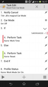 Car Mode exit task